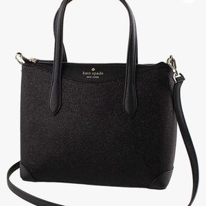 Kate Spade black shimmy glitter purse